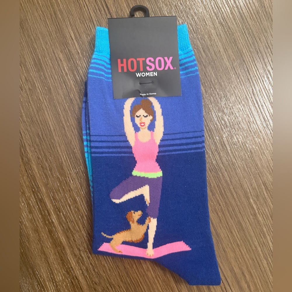Hot Sox Blue Striped Socks - Picture 2 of 3